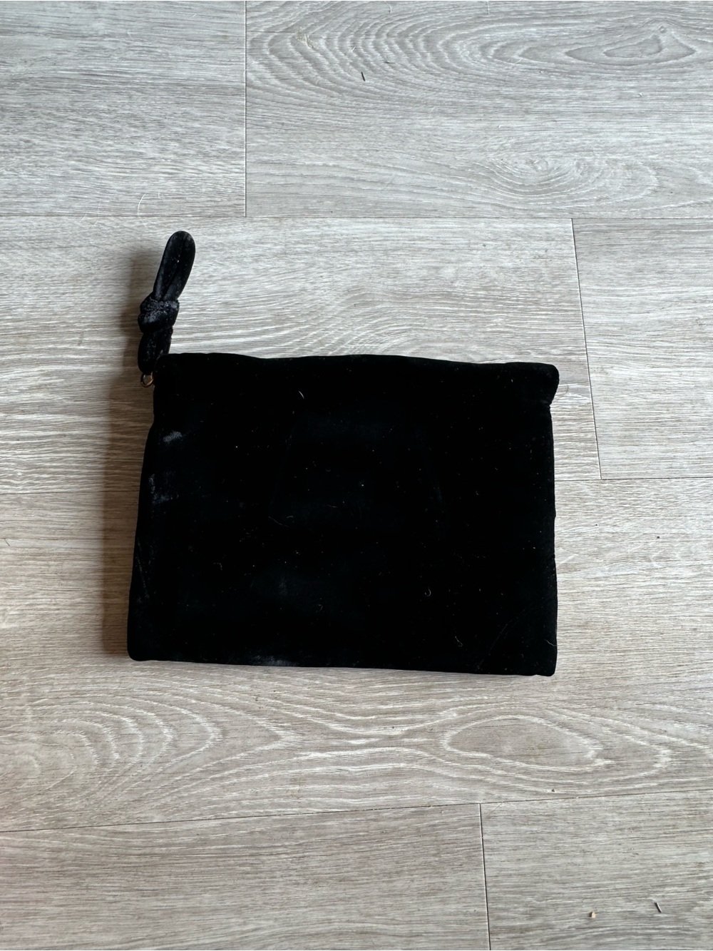 Black velvet vintage clutch - Picture 3 of 3